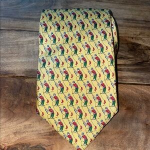 Yellow Fishing Men's Tie